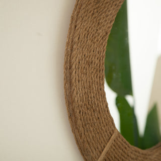 Sunvega Sunburst-Shaped PU Art Decorative Wall Mirror for Bathroom Bedroom