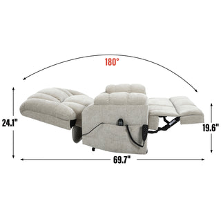 Sunvega Dual Motor Lift Recliner Chair with Massage Lumbar Heat and Power Remote