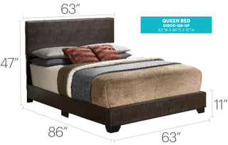 Sunvega Sleek Black Full Bed Frame with Chic Finish for Casual Elegance