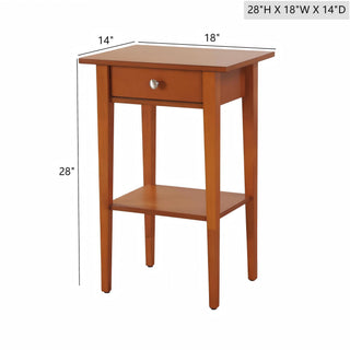 Sunvega Bright Pink Contemporary Nightstand with Durable Construction for Modern Decor