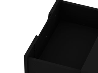 Sunvega Mid-Century Modern Nightstand with Spacious Drawers and Metal Legs