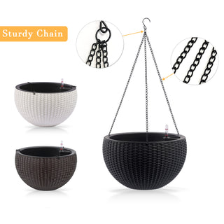Sunvega 2 Pack Tall 21.7 Inch Crack-Resistant UV-Resistant Matte Planter Box for Indoor Outdoor