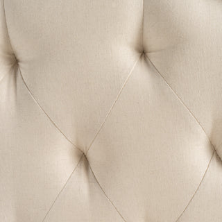 Sunvega Queen Size Upholstered Headboard with Tufted Diamond Stitch and Nailhead Trim