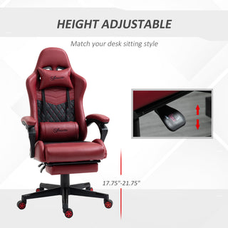 Sunvega Ergonomic High Back Racing Gaming Chair with Lumbar Support and Footrest