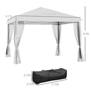 Sunvega Pop Up Canopy Tent with Netting for Instant Shade and Outdoor Gatherings