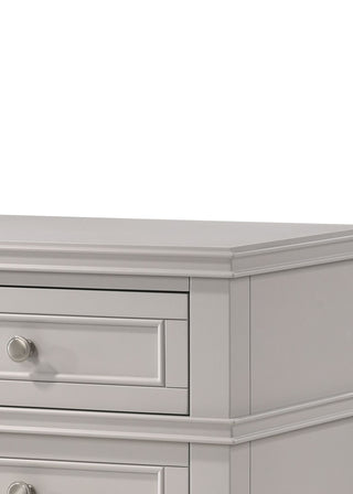 Sunvega 3 Drawer Nightstand with USB Charging Port and Custom Hardware