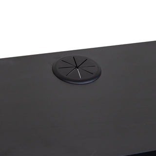 Sunvega Wall Mounted Floating 80 Inch TV Stand with LED Lights and Charging Station