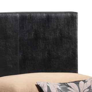 Sunvega Sleek Black Full Bed Frame with Chic Finish for Casual Elegance