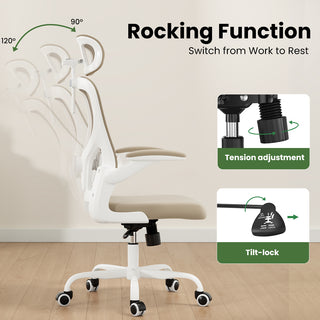 Sunvega Ergonomic Office Chair with Adjustable Headrest and Lumbar Support for Home Office