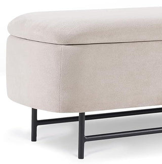 Sunvega Upholstered Storage Bench with Lift Top for Living Room Bedroom