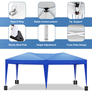 Sunvega 10x20 Pop Up Canopy Tent with 6 Removable Sidewalls and Carry Bag