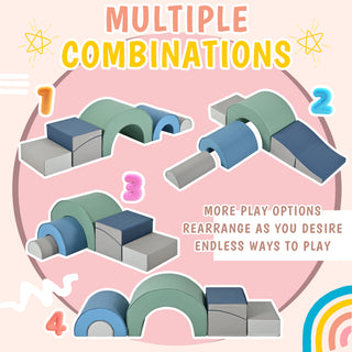 Sunvega Lollipop Shaped Soft Foam Climbing Blocks for Toddlers Indoor Active Play