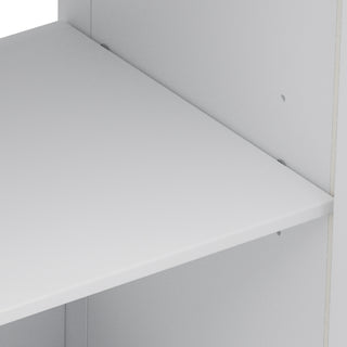 Sunvega Modern 30 Inch Bathroom Vanity with Ceramic Sink and Tempered Glass