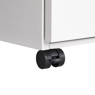 Sunvega 3-Drawer Mobile Metal Filing Cabinet with Lock for Legal Letter Size