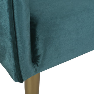 Sunvega Modern Glam Velvet Dining Chair with Button Tufted Waffle Stitch