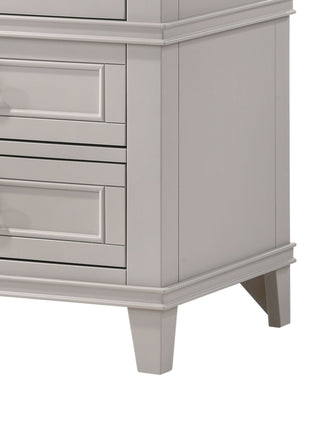 Sunvega 3 Drawer Nightstand with USB Charging Port and Custom Hardware