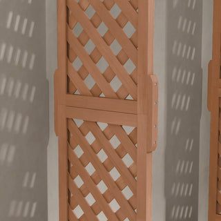 Sunvega Raised Garden Bed with Arch Trellis for Vine Climbing and Hanging Plants
