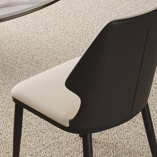 Sunvega Modern Gray and White Dining Chairs Set of 2 for Contemporary Home