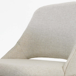 Sunvega Weston Dining Chair Set of 2 with Linen Upholstery and Full-Back Support