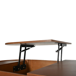 Sunvega Set of 2 Wood Finish Nesting Coffee Tables for Farmhouse Living Room