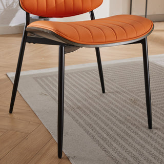 Sunvega Mid Century Modern Retro French Style Dining Chairs Set of 2 with Walnut Bentwood Back