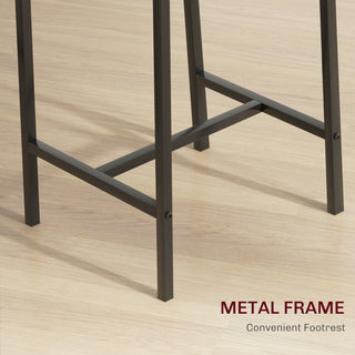 Sunvega Industrial Counter Height Bar Table and Chairs Set for Two with Space Saving Design