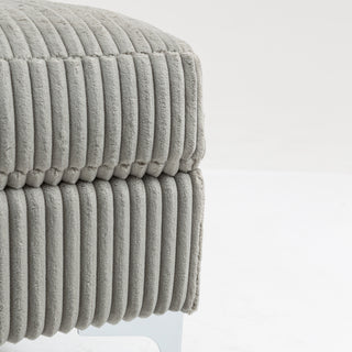 Sunvega Modular Sofa Single Armrest Backrest Module with Convertible Corduroy Fabric