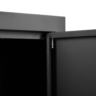 Sunvega Folding Metal Storage Cabinet with Locking Doors and Adjustable Shelf for Home Office