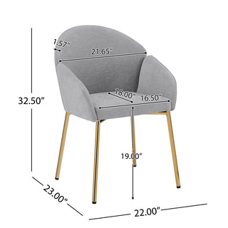 Sunvega Modern Upholstered Dining Chair Set of 2 with Comfortable Seat