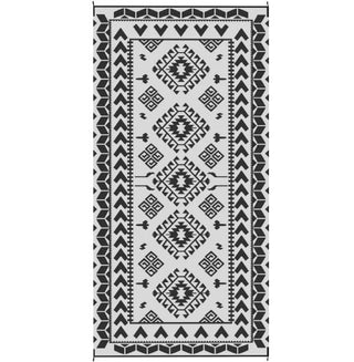 Sunvega Reversible Outdoor Rug with Protective Coating and Strap Stakes for Patio