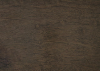 Sunvega Solid Rubberwood Nightstand with Two Drawers in Dark Walnut Finish