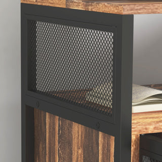 Sunvega Mobile Printer Stand with AC Outlets USB Ports and Adjustable Storage Shelves