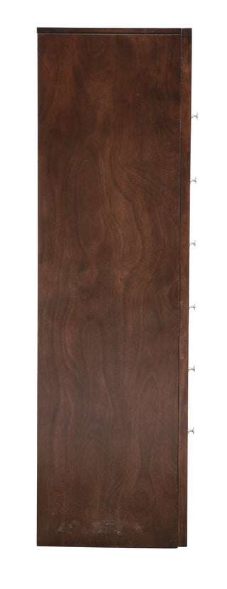 Sunvega Dark Brown Tufted Polyurethane Upholstered King Size Bed Frame