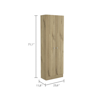 Sunvega Five Shelves Multistorage Pantry Cabinet with Double Door for Kitchen