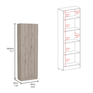 Sunvega Black Multistorage Pantry Cabinet with One Drawer and Two Shelves