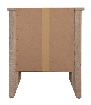 Sunvega Modern Gray Bedside Table With Storage And Sleek Lines
