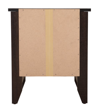 Sunvega Modern Gray Bedside Table With Storage And Sleek Lines