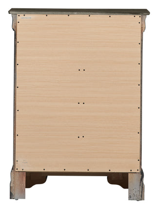 Sunvega Elegant Gray Traditional Storage Chest with Four Drawers for Organized Storage