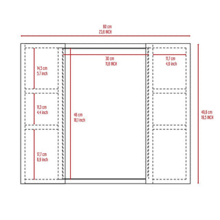 Sunvega Black Multistorage Pantry Cabinet with One Drawer and Two Shelves