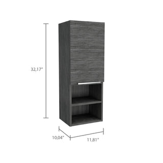Sunvega White 32 Inch High Medicine Cabinet with Two Internal and External Shelves