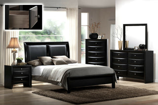 Sunvega Contemporary 2 Drawer Nightstand End Table with Jewelry Tray in Brown Finish