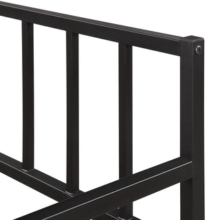 Sunvega Multifunctional Metal Daybed Frame with Trundle for Living Room Guest Room