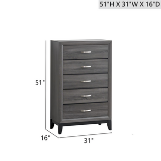 Sunvega White Laminate Nightstand with Wood Grain Detailing and Two Spacious Drawers