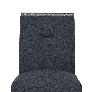 Sunvega Light Gray Contemporary Bar Stools with Padded Slat Design Back-Seat Cushions