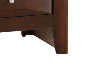 Sunvega Dark Brown Tufted Polyurethane Upholstered King Size Bed Frame