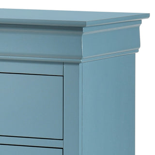 Sunvega Teal Storage Chest With Traditional Design For Classic Home Decor