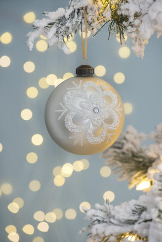 Sunvega Glass Glitter Painted Christmas Ball Ornaments Set of 12 for Holiday Decor