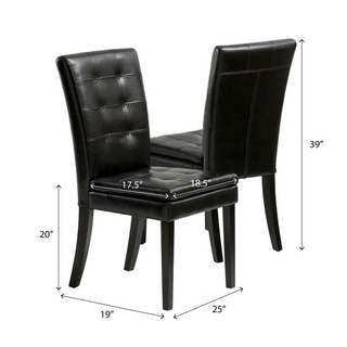 Sunvega Bonded Leather Dining Chairs for Guest Seating Comfortable and Solidly Built