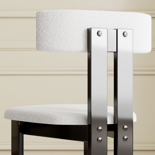 Sunvega Modern PU Leather Dining Chairs with Solid Wood Legs for Family Kitchen