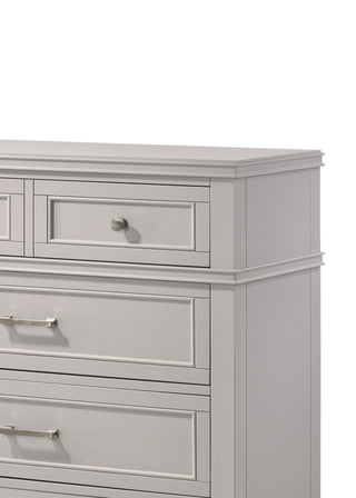Sunvega Transitional 5 Drawer Chest with French Dovetail and Custom Hardware